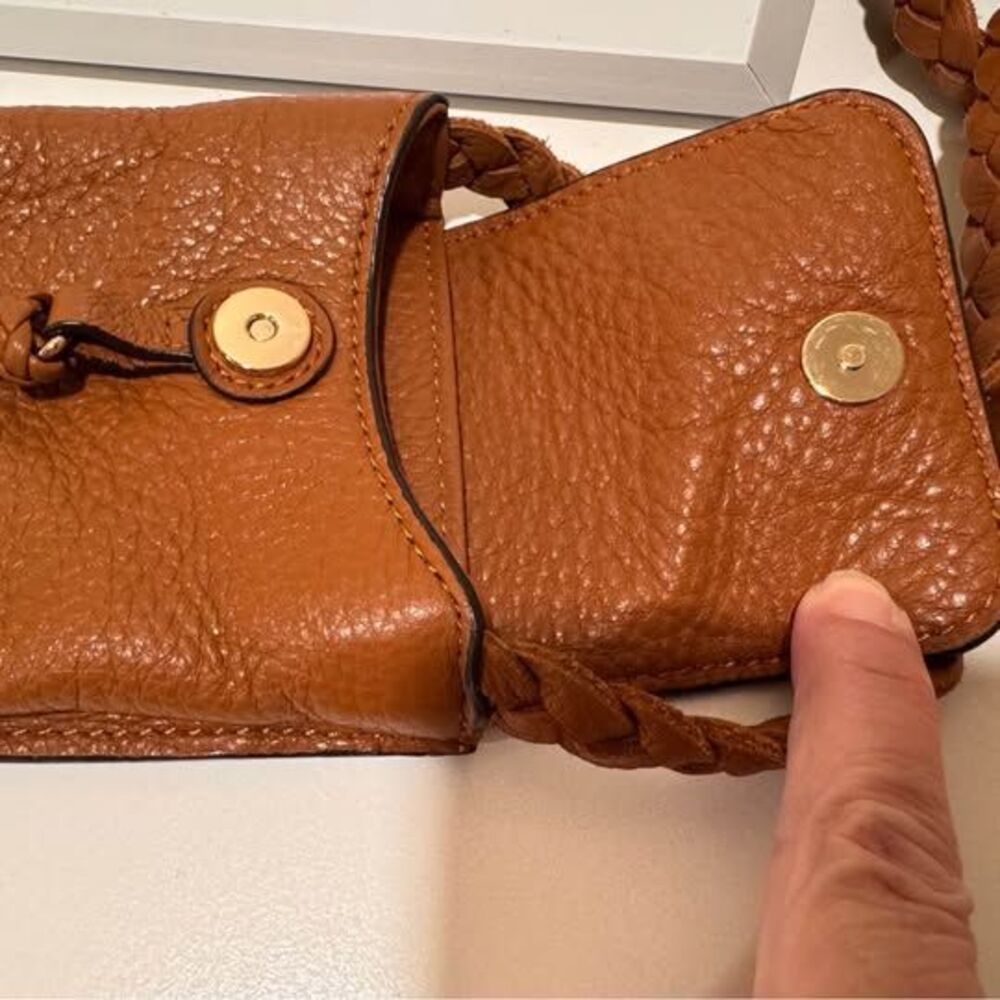 Rebecca Minkoff Leather Tassel Phone Crossbody Bag - Picture 4 of 7